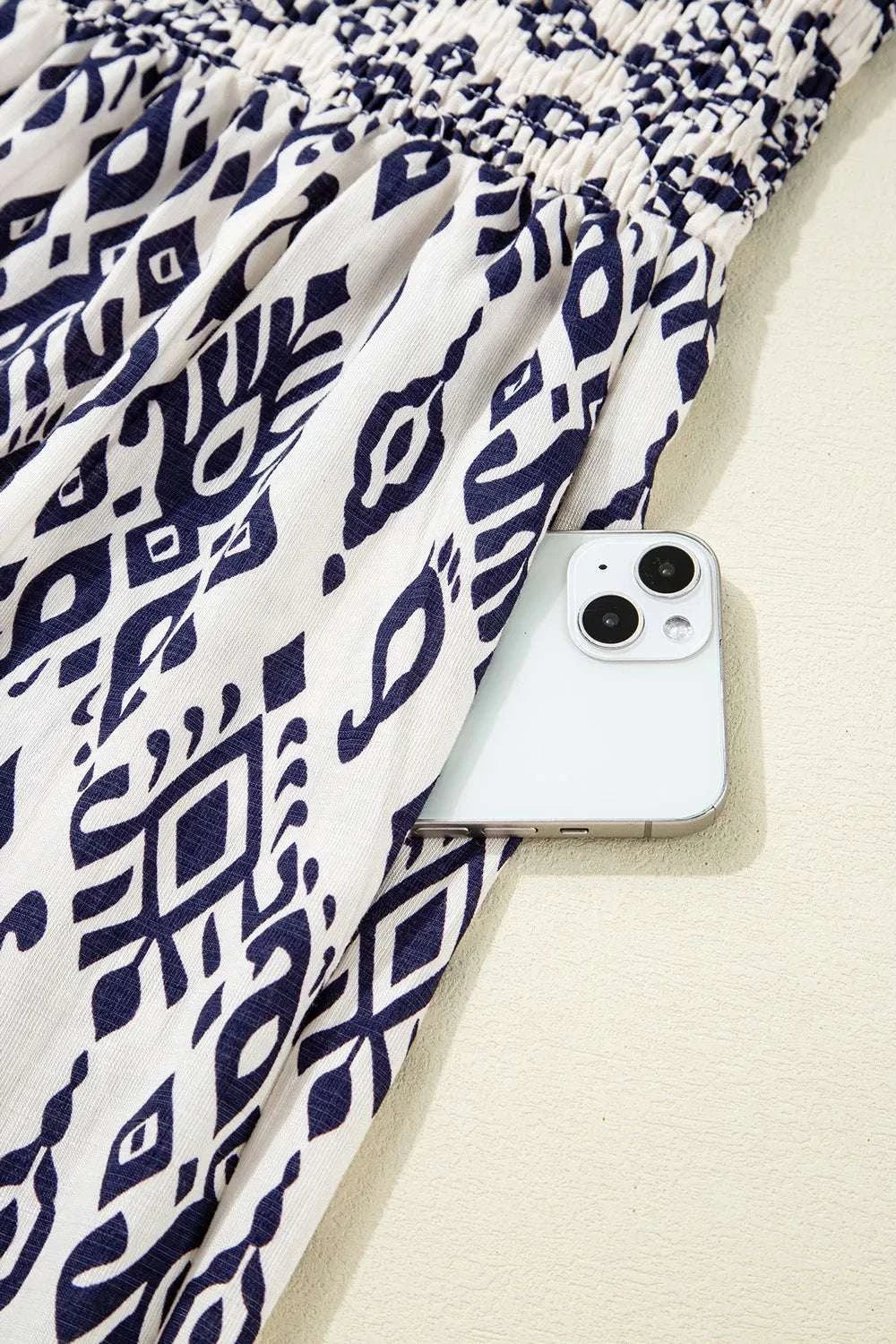 Bohemian Print Wide Leg Jumpsuit WESTCLOSET