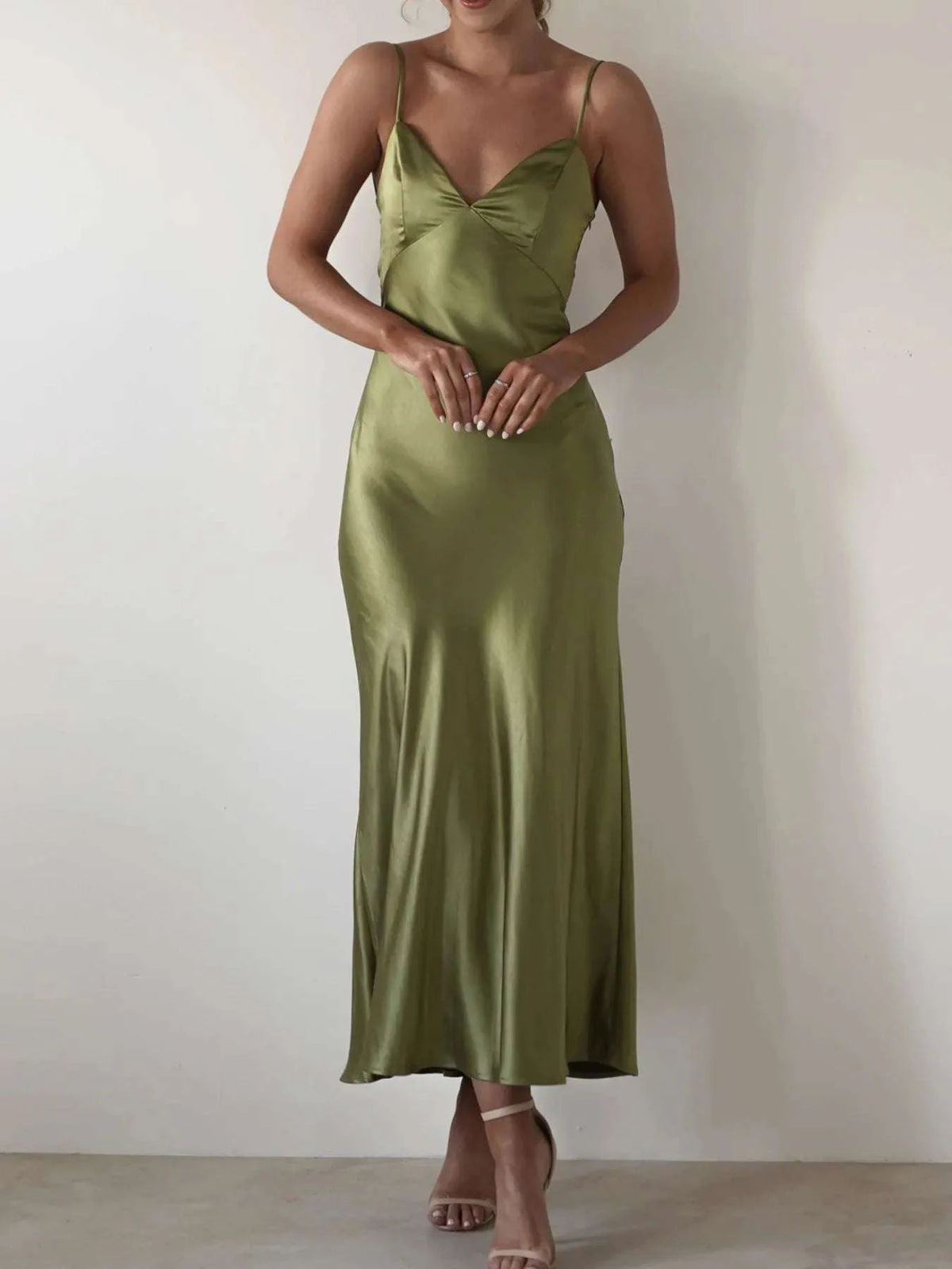 Satin Backless Cami Dress WESTCLOSET