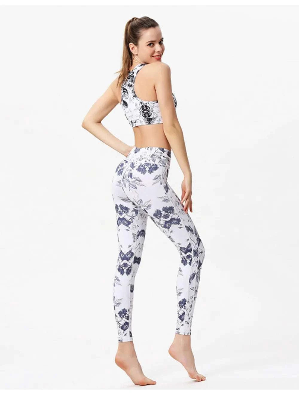 Printed Active High Waist Leggings WESTCLOSET