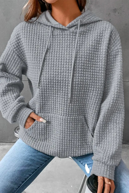 Dropped Shoulder Pocketed Hoodie