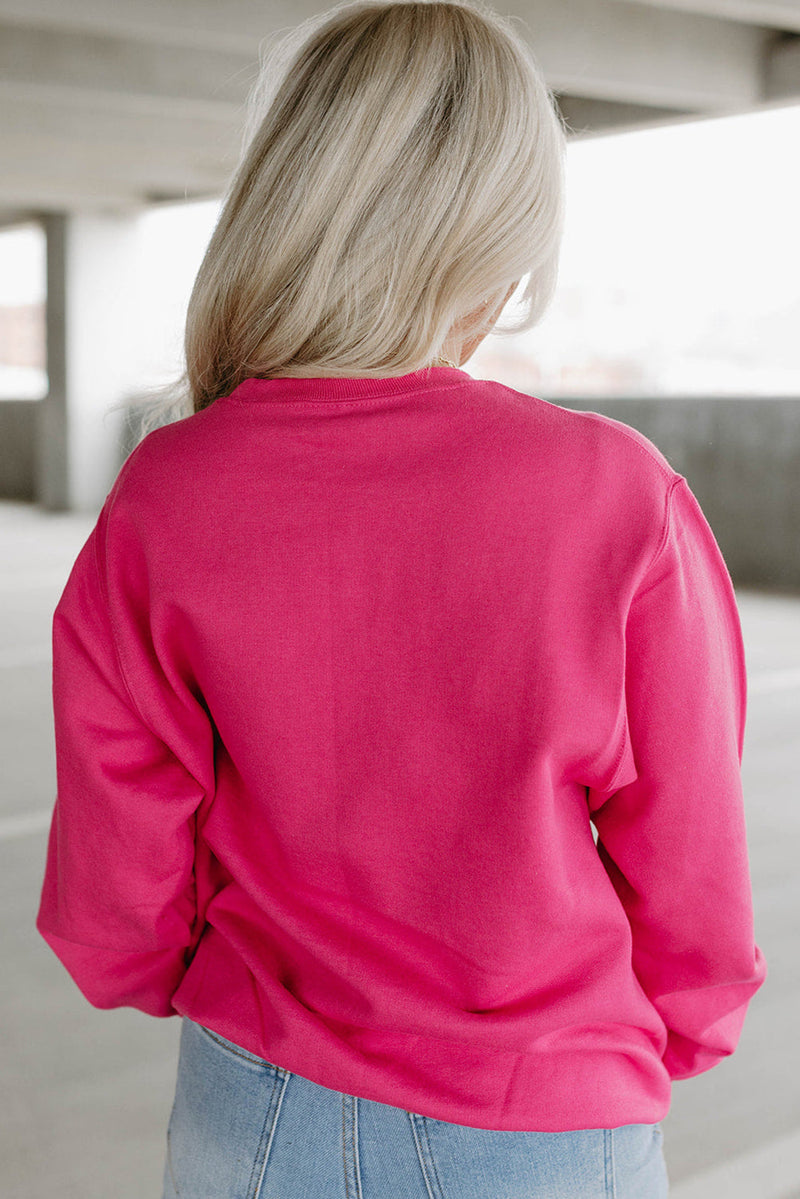 WestCloset Heart Patch Long Sleeve Sweatshirt 