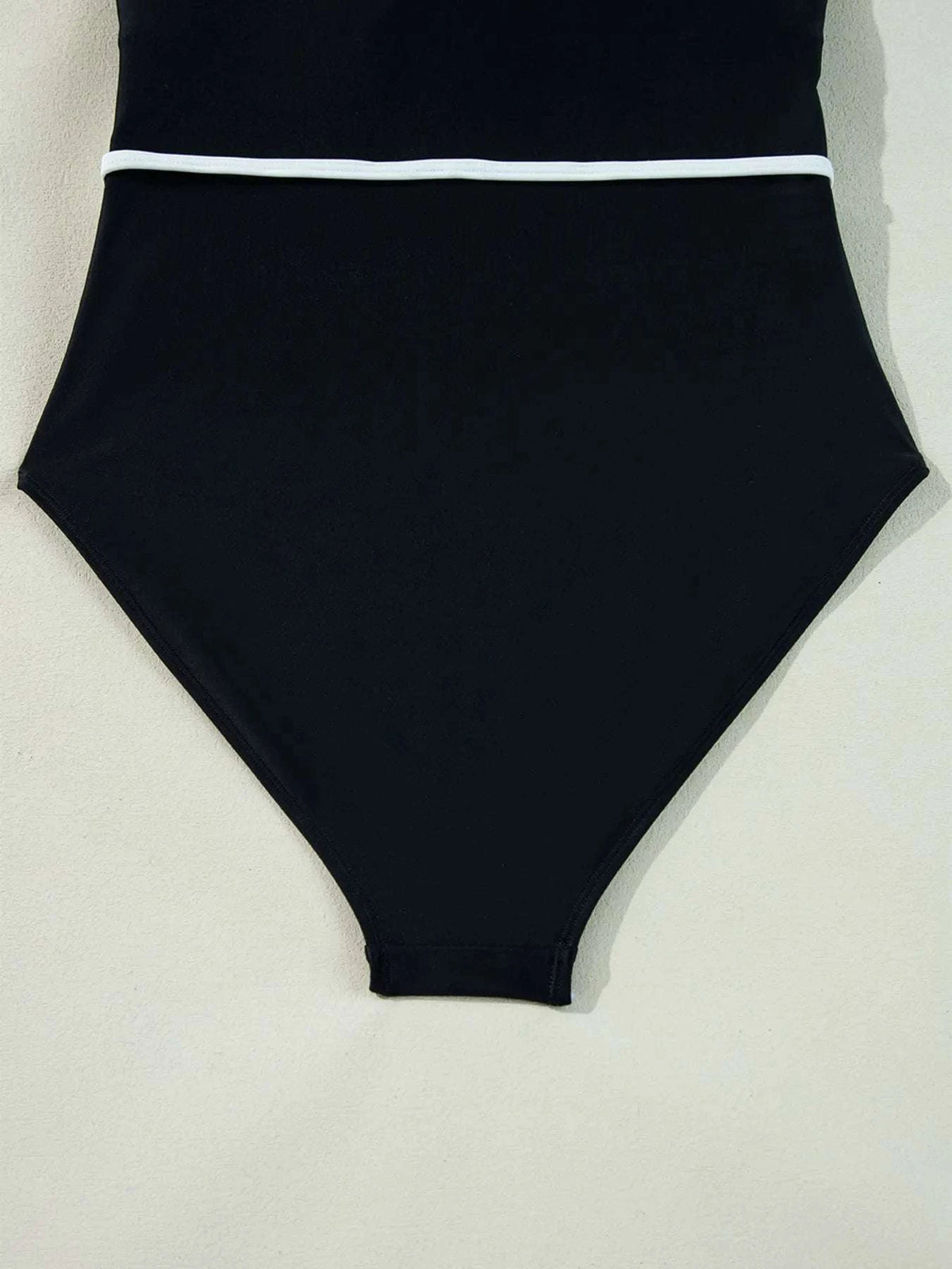 Ruffle Trim V-Neck One-Piece Swimsuit WESTCLOSET