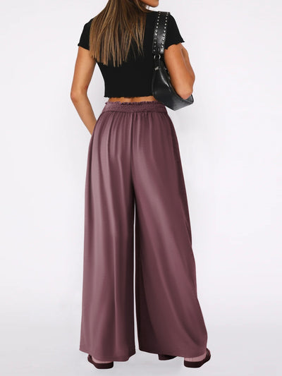 High Waist Wide Leg Pants