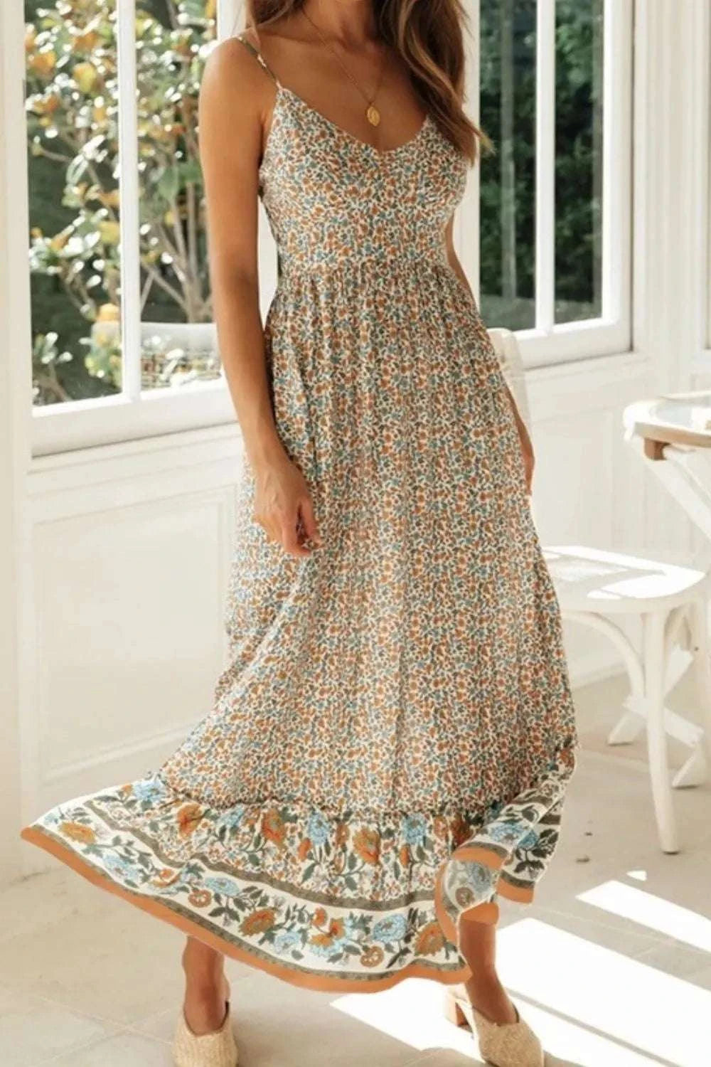 Printed Maxi Cami Dress WESTCLOSET