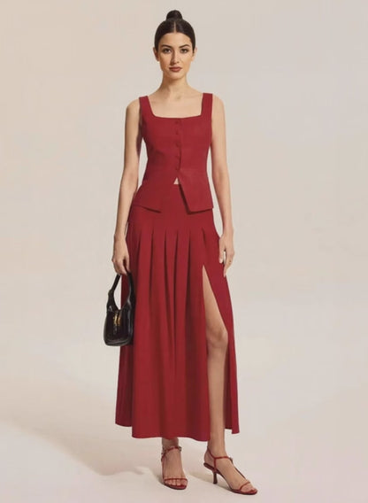 Chic burgundy co ord set for women styling inspiration